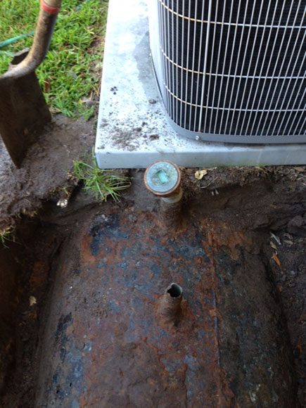 Tank under AC